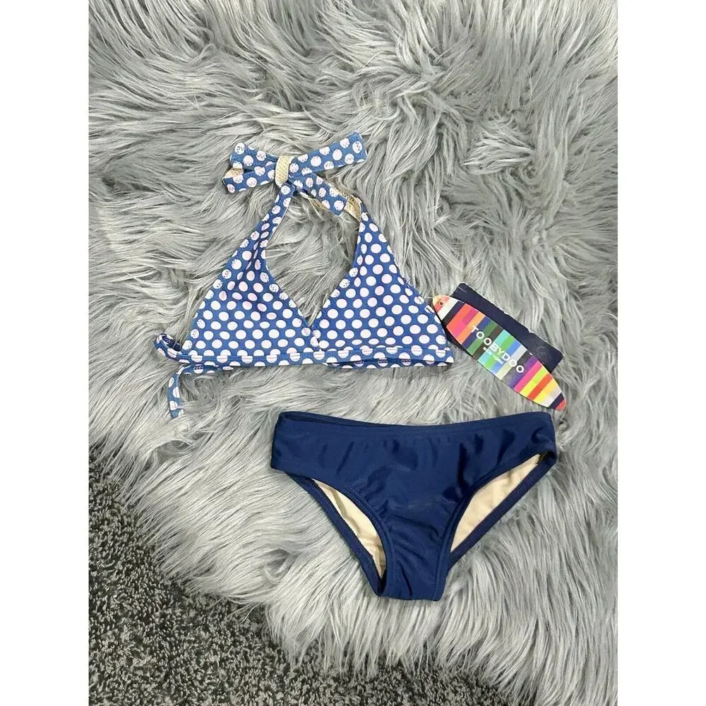 Toobydoo Girls Polka Dot 2 Piece Swim Bikini 12-24month NWT